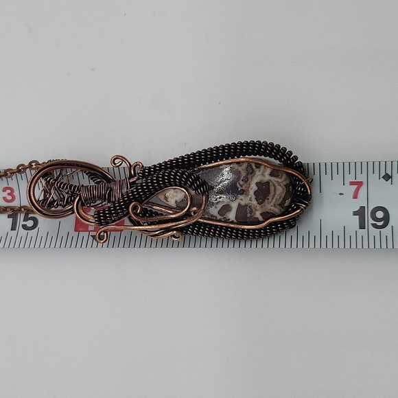 1184- Pendant Natural Stone Handmade Necklace NWT - Picture 4 of 5